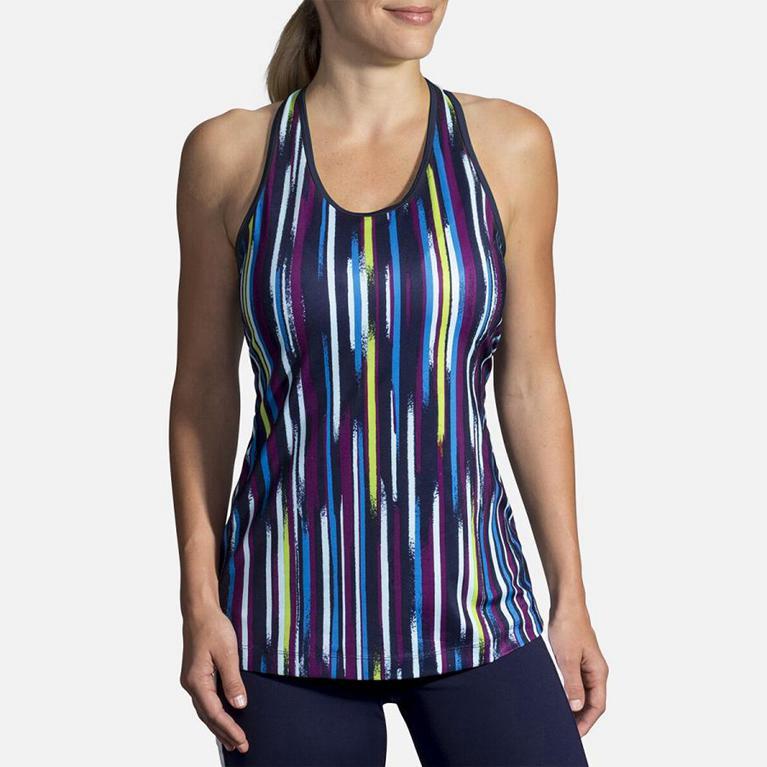 Brooks PICK-UP Running Tank Top Womens Canada - Multicolor (CPN098457)